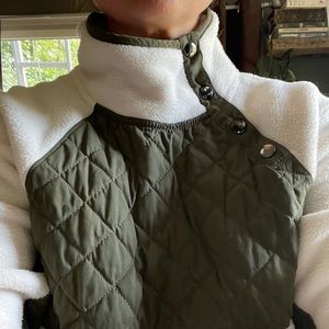 Abercrombie & Fitch Asymmetrical Snap-up Fleece